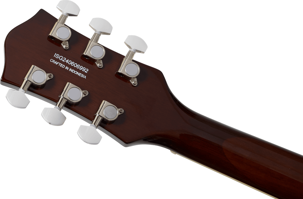 Gretsch Streamliner Jet Club electric guitar in mint metallic finish with wraparound bridge and laurel fretboard.