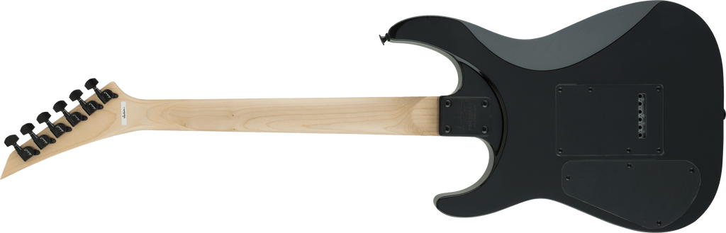 Jackson JS Dinky JS11 electric guitar with amaranth fingerboard in glossy black finish, featuring a sleek, lightweight design.