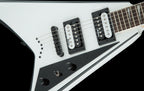 Jackson JS Series Rhoads JS32T, Amaranth Fingerboard, White with Black Bevels