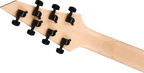 Jackson JS Rhoads JS22-7 RR HT satin black electric guitar with pointed body and dual humbucker pickups.