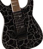 Jackson X Series Soloist SLX DX Laurel FB electric guitar in Silver Mercury Crackle finish, featuring sleek body and modern design.