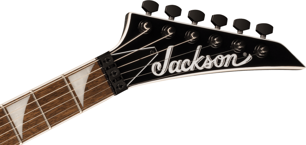 Jackson X Series Soloist SLX DX Laurel FB electric guitar in Silver Mercury Crackle finish, showcasing sleek body and chrome hardware.