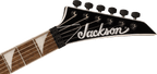 Jackson X Series Soloist SLX DX Laurel FB electric guitar in Silver Mercury Crackle finish, showcasing sleek body and chrome hardware.