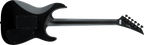 Jackson X Soloist SLX left-handed electric guitar with black finish, featuring a sleek body and modern design.