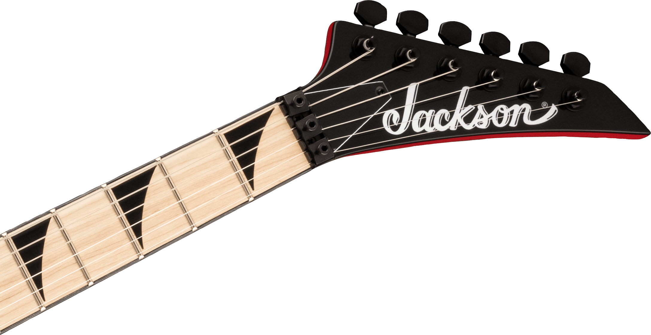 Jackson X Warrior WRX24M electric guitar with a Ferrari Red finish, featuring a sleek body and modern design.