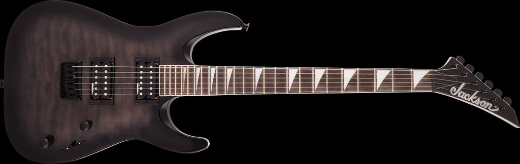 Jackson JS Series Dinky Arch Top JS32Q DKA HT Electric Guitar with Amaranth Fingerboard in Transparent Black Burst