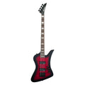 Jackson JS Kelly Bird JS3Q Bass Guitar with Amaranth Fingerboard in Trans Red Burst