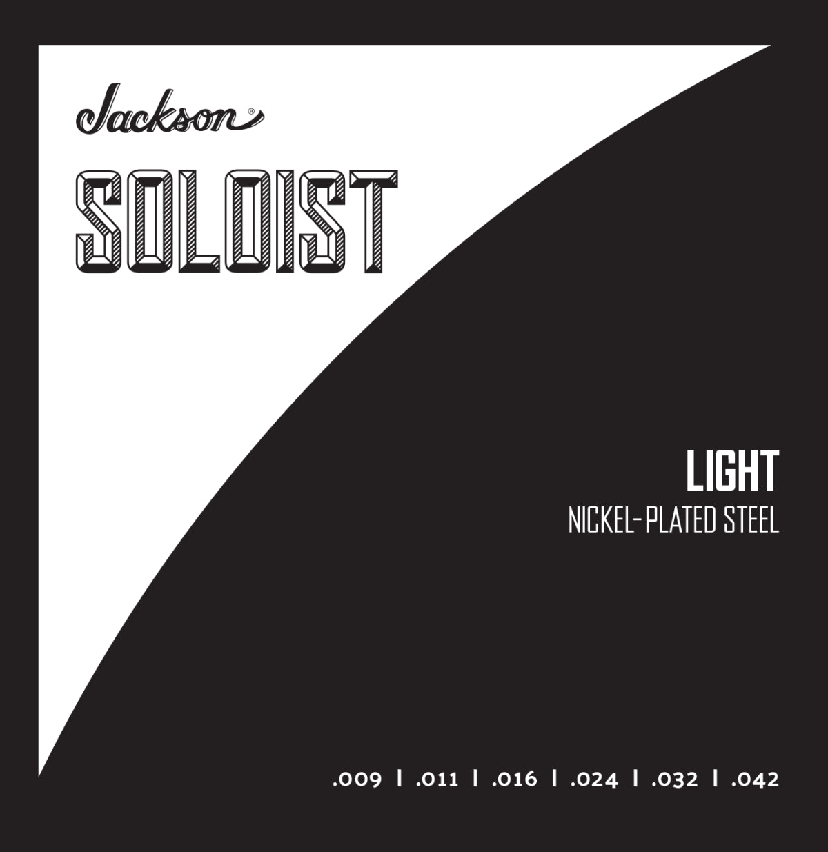 Jackson Soloist electric guitar strings Light .009 .042, thin gauge strings for electric guitars, shown on the product image.
