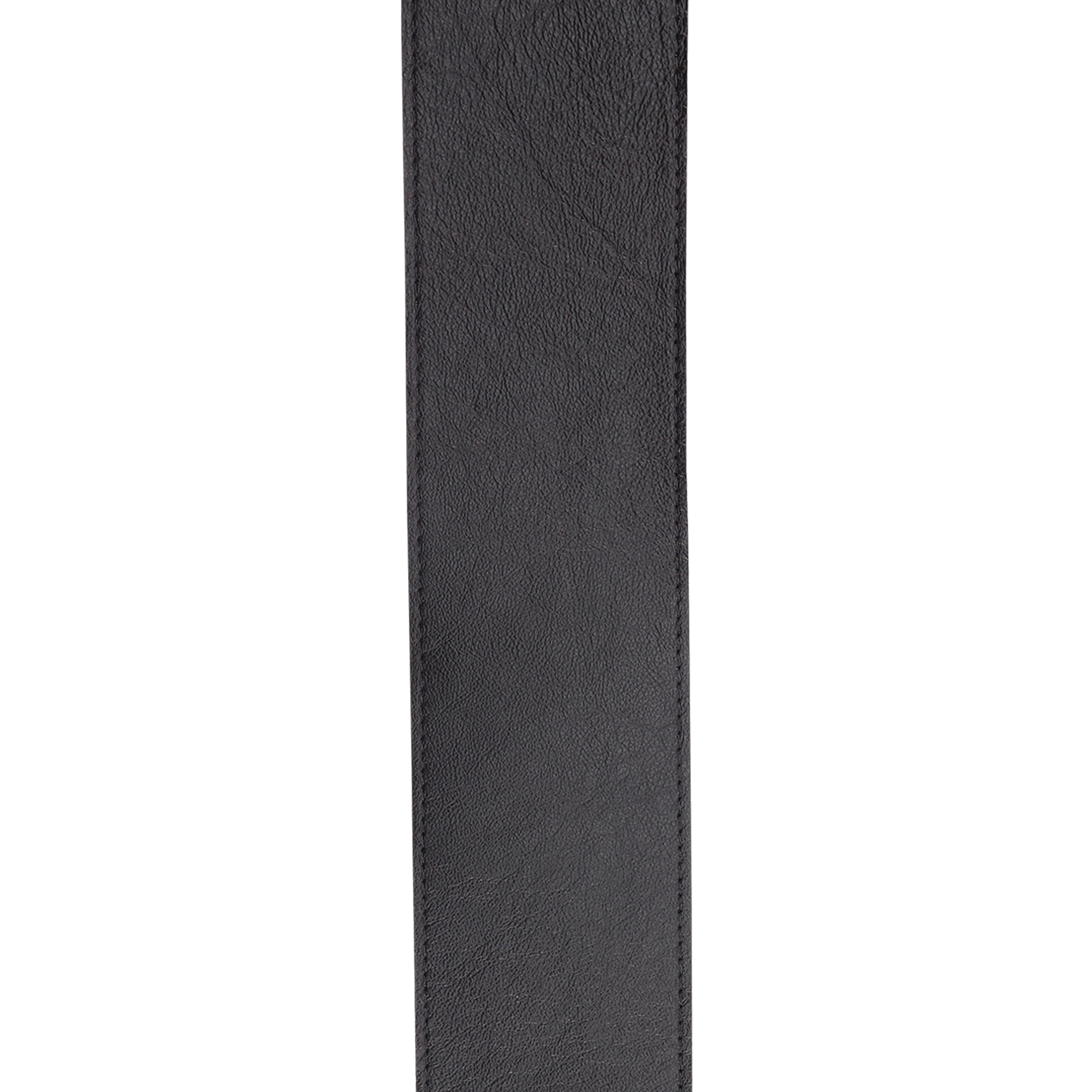 Black D'Addario Comfort Leather Auto Lock guitar strap, 3-inch wide, features leather padding and secure locking mechanism for guitars.