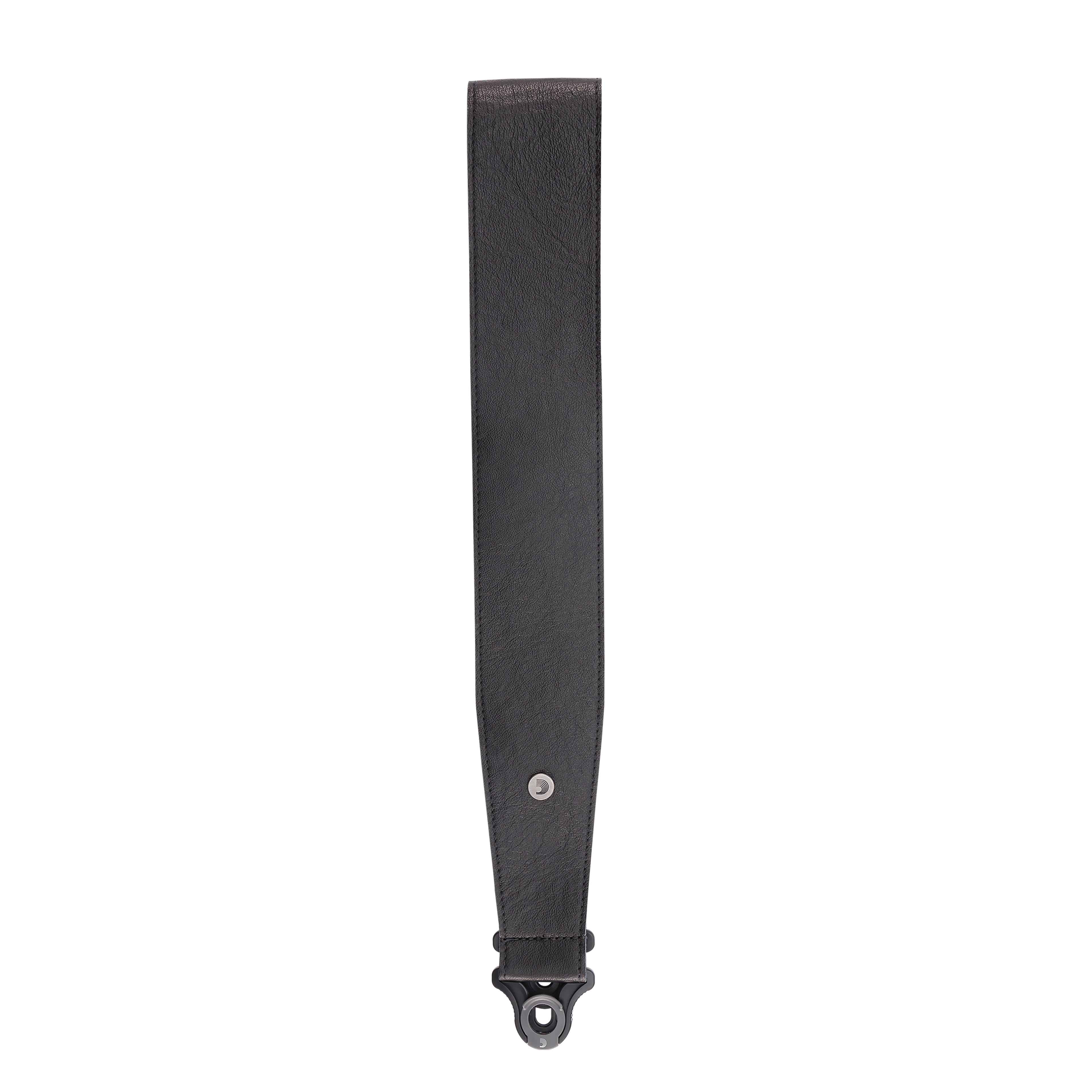 D'Addario Comfort Leather Auto Lock 3-inch black guitar strap with padded leather for secure, comfortable instrument support