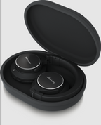 Behringer BH 480 NC Bluetooth headphones with active noise cancellation, over-ear design, and padded ear cups for comfortable listening.