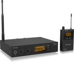 Behringer UL1000G2 UFH wireless in-ear headphones with sleek design and adjustable ear tips, ideal for clear audio.
