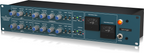 Behringer 369 2-channel stereo compressor and limiter rack gear with knobs and input/output jacks for audio processing.