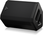Behringer B1X portable powered speaker with built-in mixer, 200 watt output, featuring controls and connectivity ports.