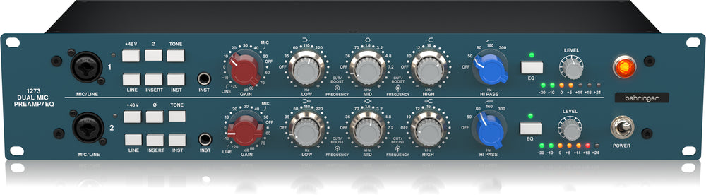Behringer 1273 2 Channel Mic Preamp & EQ