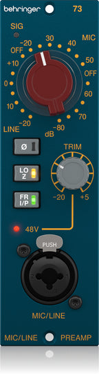 Behringer 73 Microphone Preamp (500 Series)