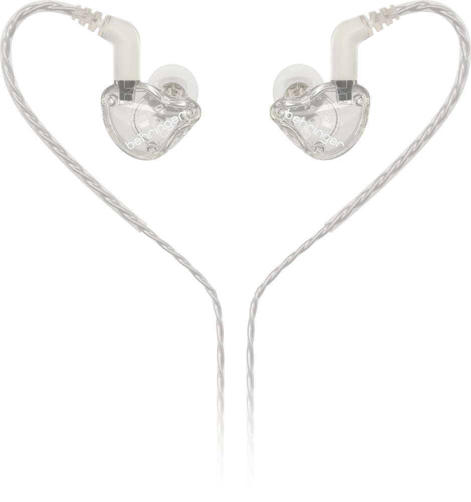 Behringer MO240-CL Pro In Ear Studio Earphones - Clear