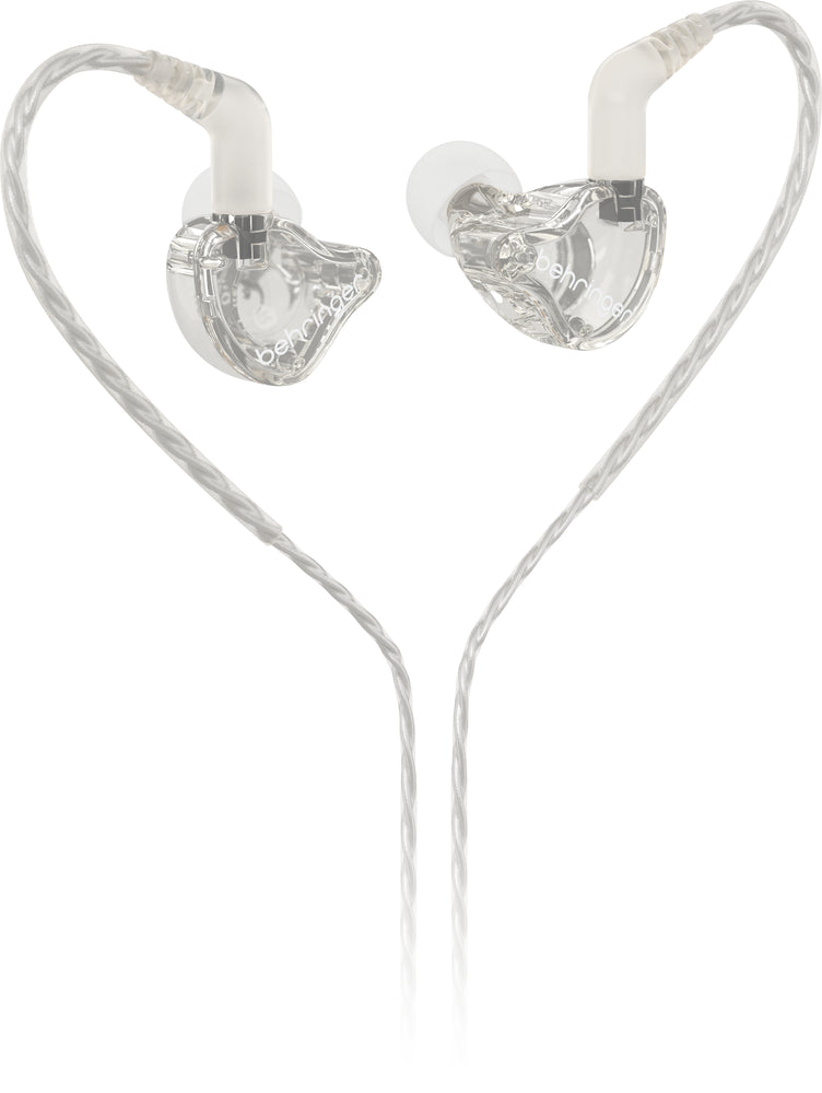 Behringer MO240-CL Pro In Ear Studio Earphones - Clear