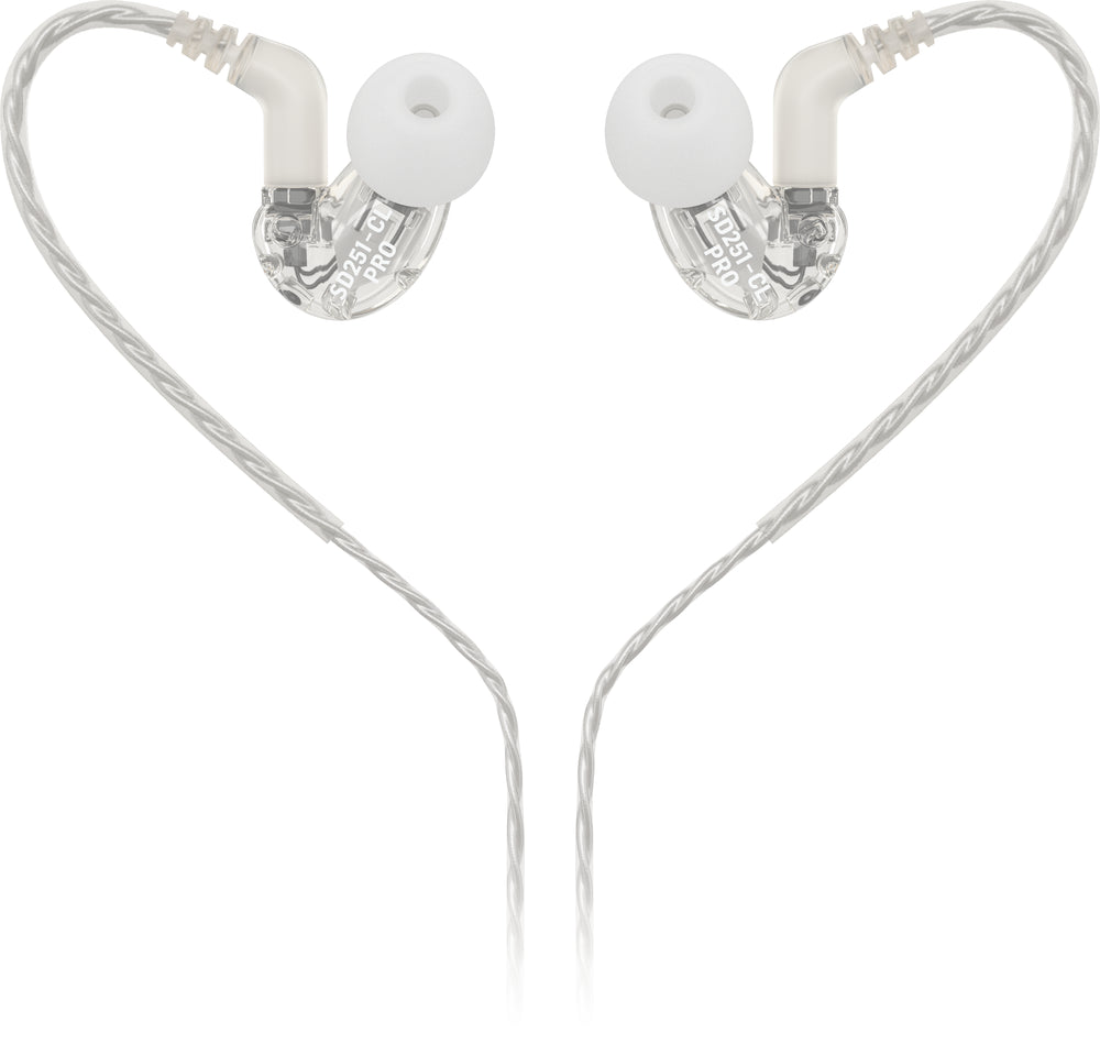 Behringer SD251-CL Pro In-Ear Studio Earphones - Clear