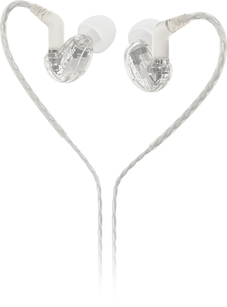 Behringer SD251-CL Pro In-Ear Studio Earphones - Clear