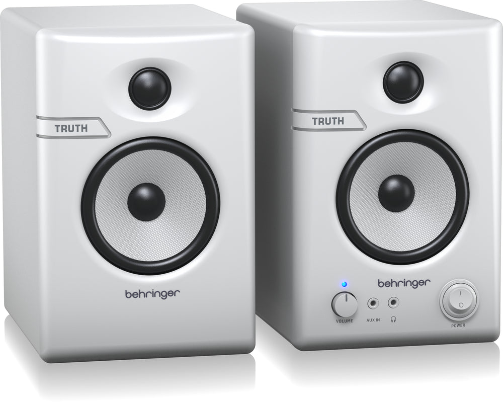 Behringer Truth 3.5 Studio Monitor Speakers with Bluetooth (Pair) - White