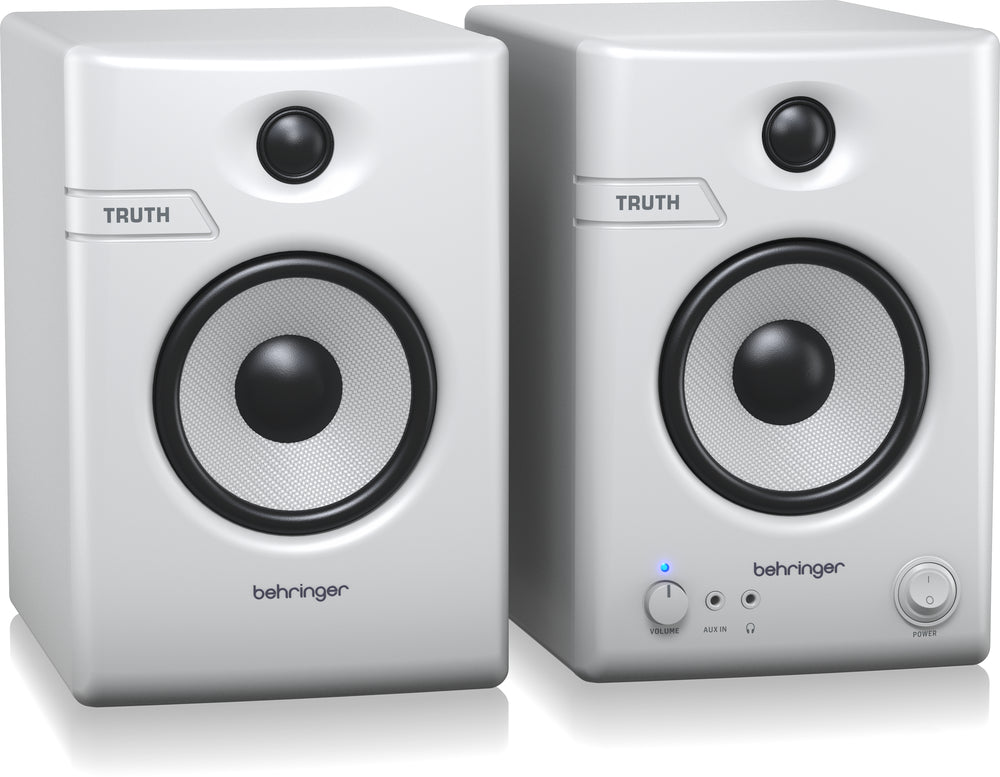 Behringer Truth 4.5 Studio Monitor Speakers with Bluetooth (Pair) - White