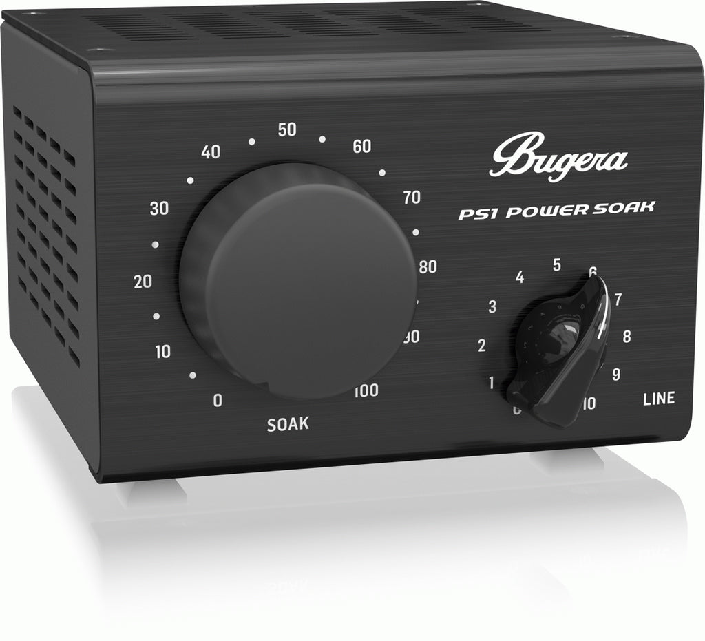 Bugera Power Soak PS1 guitar amplifier load box and attenuator for controlling amp volume and reducing speaker damage.