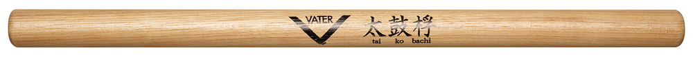 Vater VHTKBW Tai Ko Bachi drumsticks shown with wooden handles and drumstick tips, designed for percussion playing.