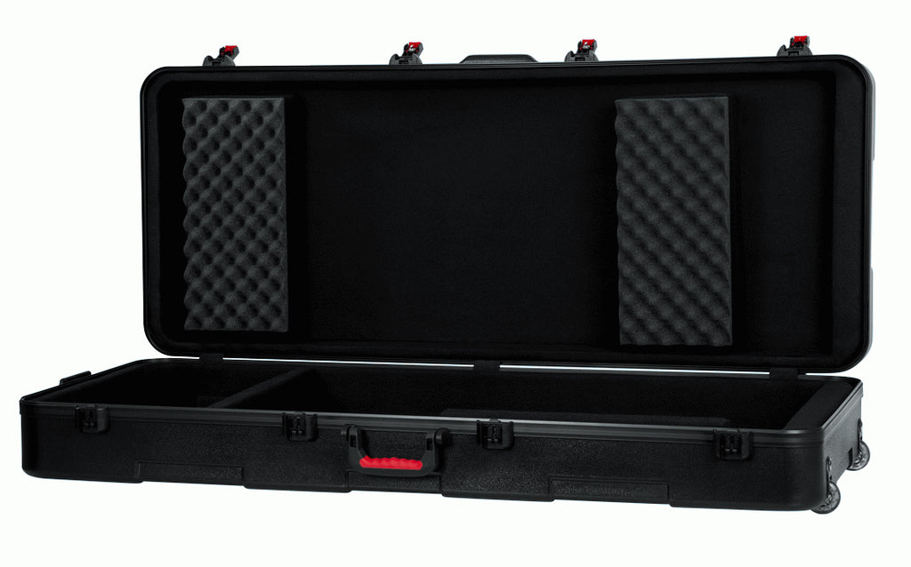 GATOR Gator GTSA-KEY76D molded keyboard case for protecting 76-key keyboards during travel and storage.