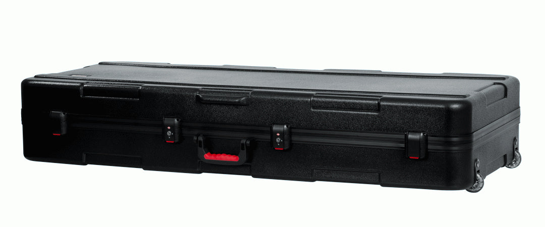 GATOR Gator GTSA-KEY76D molded keyboard case with protective black exterior and handle for secure transport of 76-key keyboard.