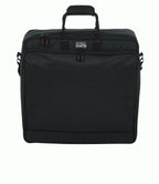GATOR G-MIXERBAG-2020 padded mixer bag with handles, designed for portable DJ or audio equipment, measures 20x20x5.5 inches.