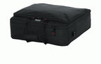 GATOR G-MIXERBAG-2020 padded mixer or equipment bag with handles, black fabric, measuring 20x20x5.5 inches for DJ gear storage