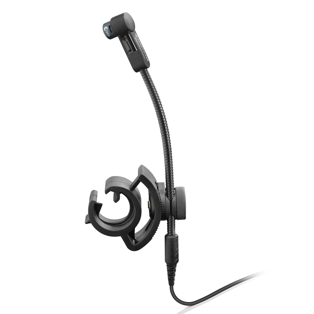 Sennheiser condenser cardioid mini gooseneck wired live microphone with flexible neck and compact design.