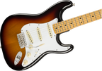 Fender Jimi Hendrix Stratocaster electric guitar with maple fretboard in three-color burst finish.