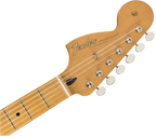 Fender Jimi Hendrix Stratocaster electric guitar with maple fretboard in three-color burst finish, showcasing its iconic design.