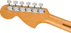 Fender 70th Anniversary Antigua Stratocaster electric guitar with vintage Antigua finish, showcasing classic body shape and maple neck.