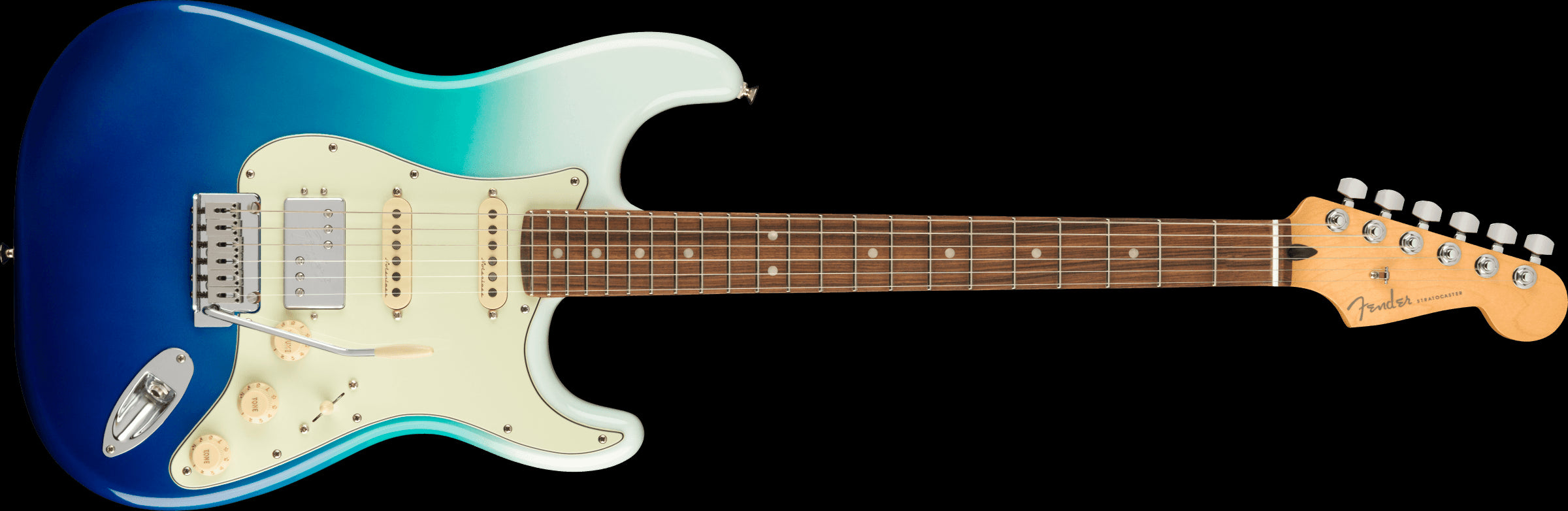 Fender Player Plus Stratocaster HSS Electric Guitar w/Pau Ferro Fretboard - Belair Blue