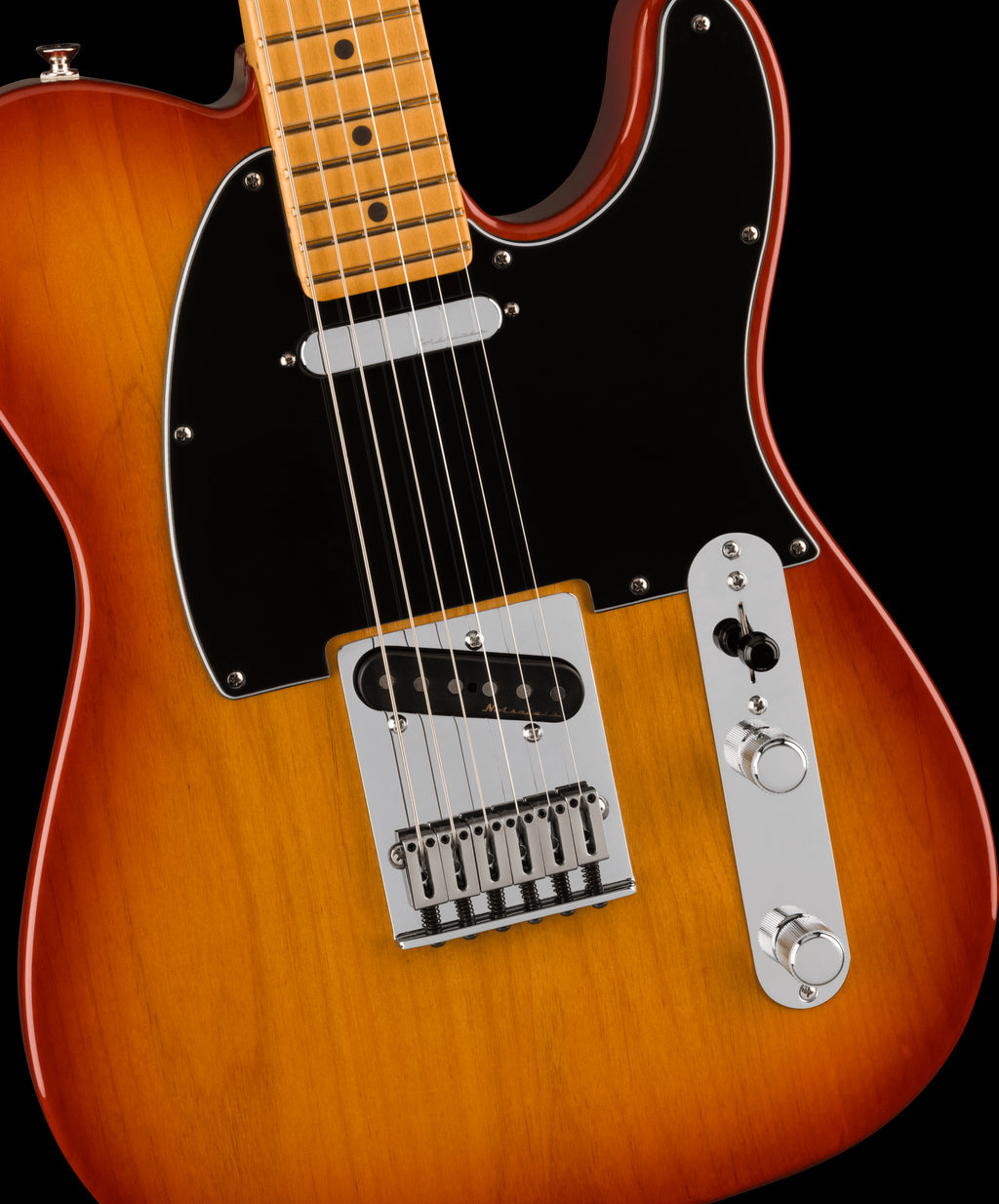 Fender Player Plus Telecaster Electric Guitar with Maple Fretboard in Sienna Burst
