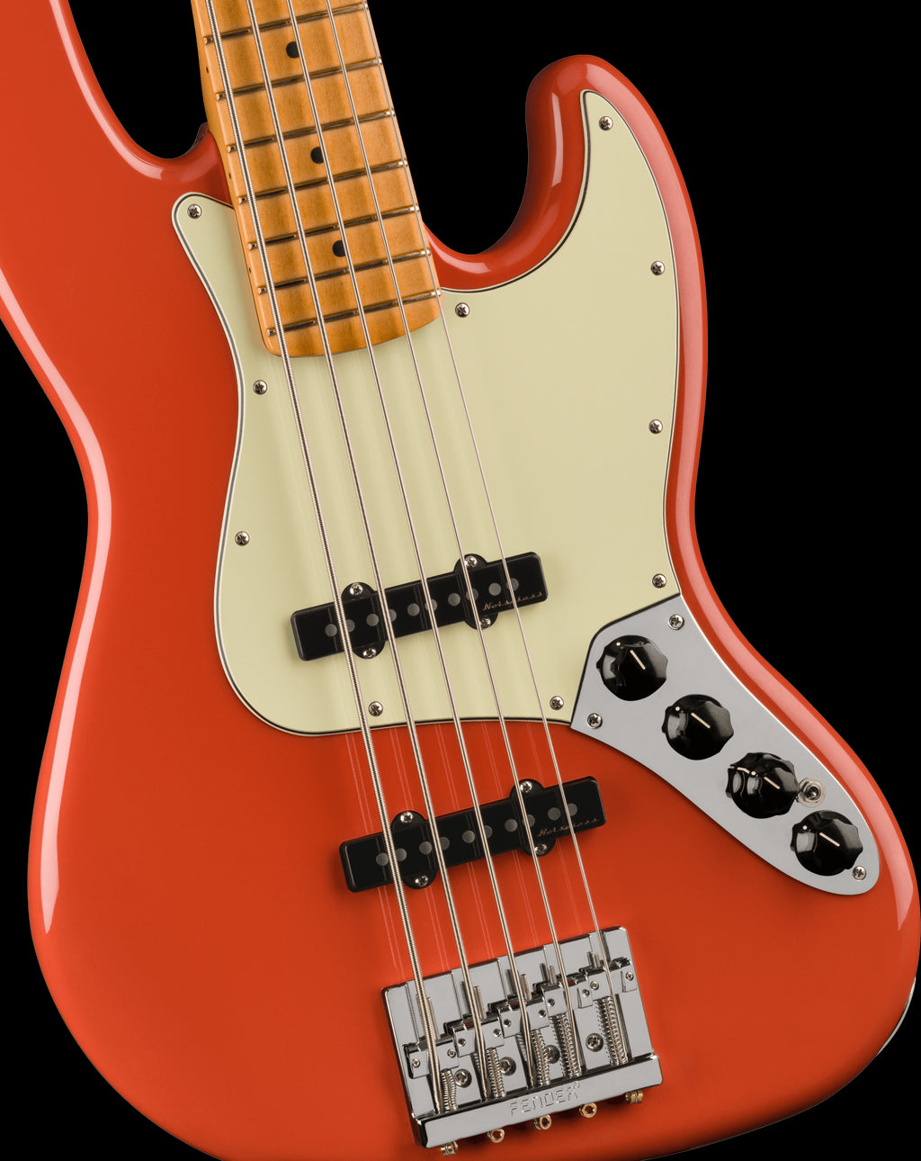 Fender Player Plus Jazz Bass V w/Maple Fretboard - Fiesta Red