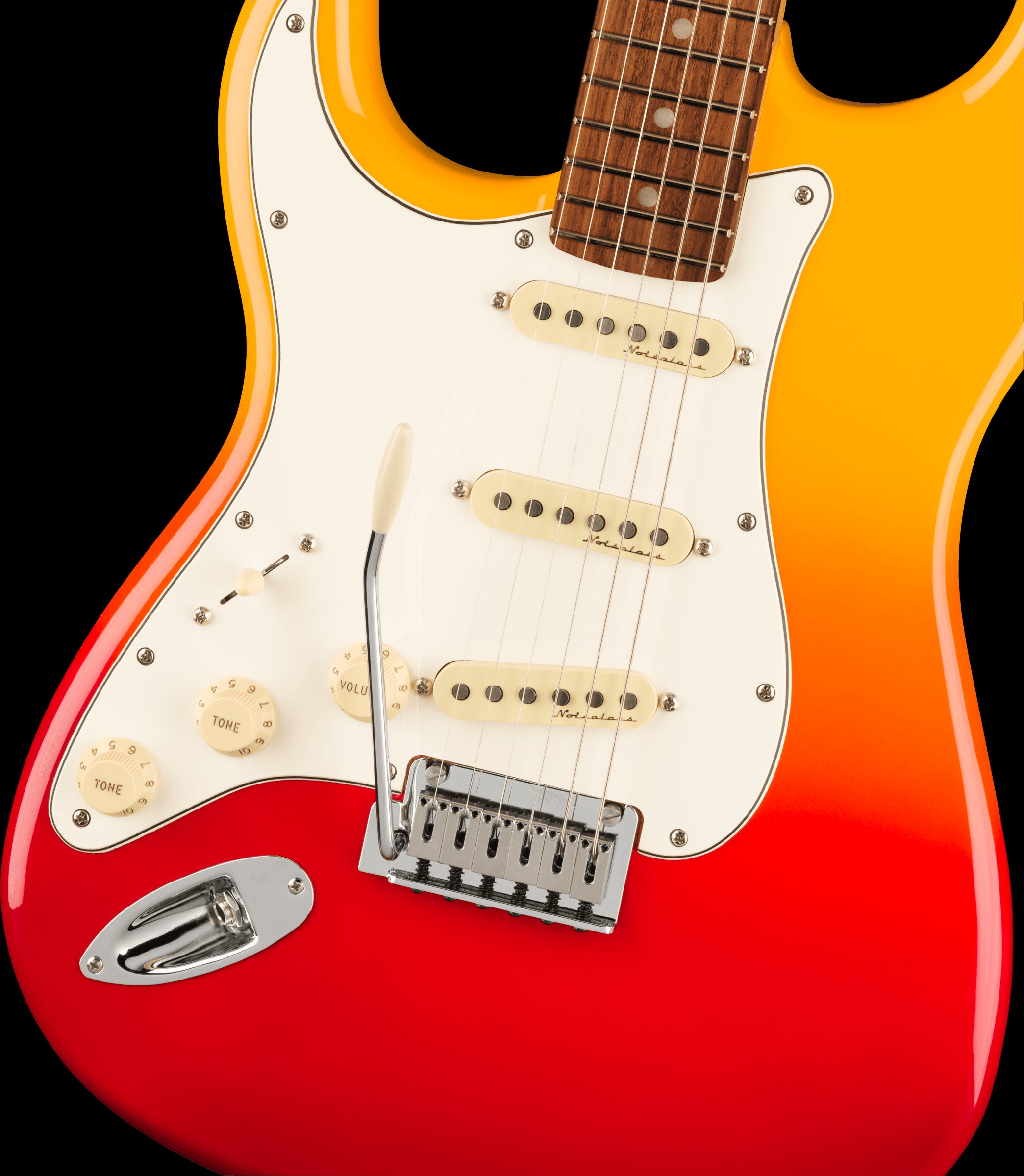 Fender Player Plus Stratocaster LH Electric Guitar w/Pau Ferro Fretboard - Tequila Sunrise