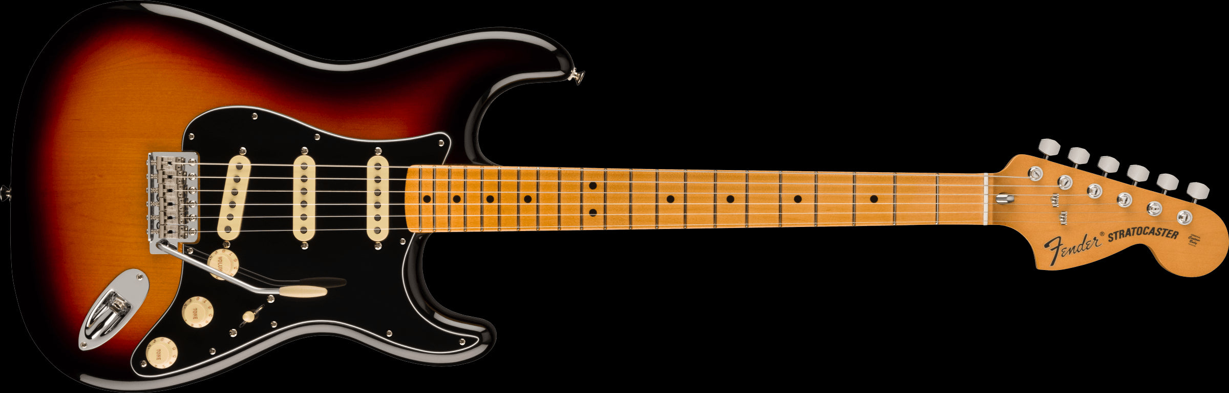 Fender Vintera II 70s Stratocaster Electric Guitar w/Maple Neck - 3-Colour Sunburst