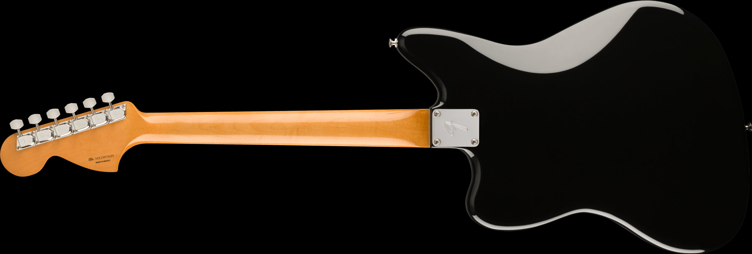 Fender Vintera II 70s Jaguar Electric Guitar w/Maple Neck - Black