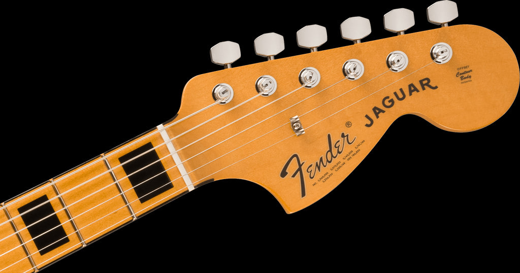 Fender Vintera II 70s Jaguar Electric Guitar w/Maple Neck - Black