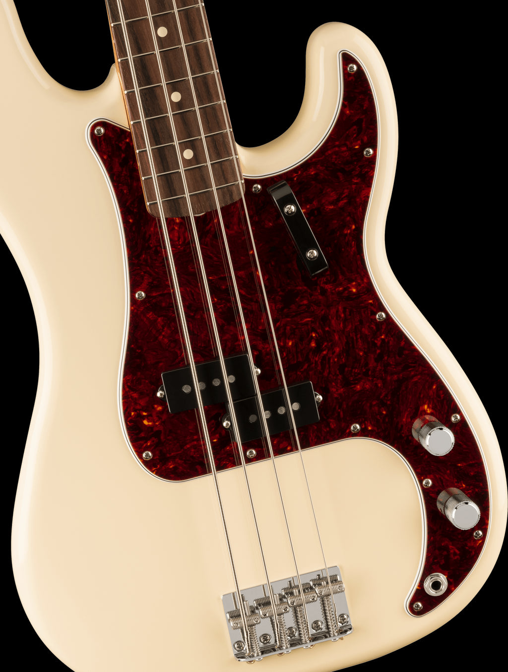 Fender Vintera II 60s Precision Bass Guitar with Rosewood Fretboard in Olympic White