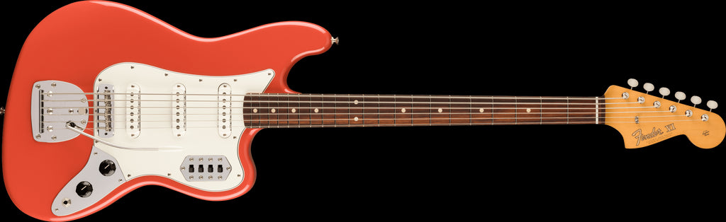 Fender Vintera II 60s Bass VI Bass Guitar with Rosewood Fretboard - Fiesta Red