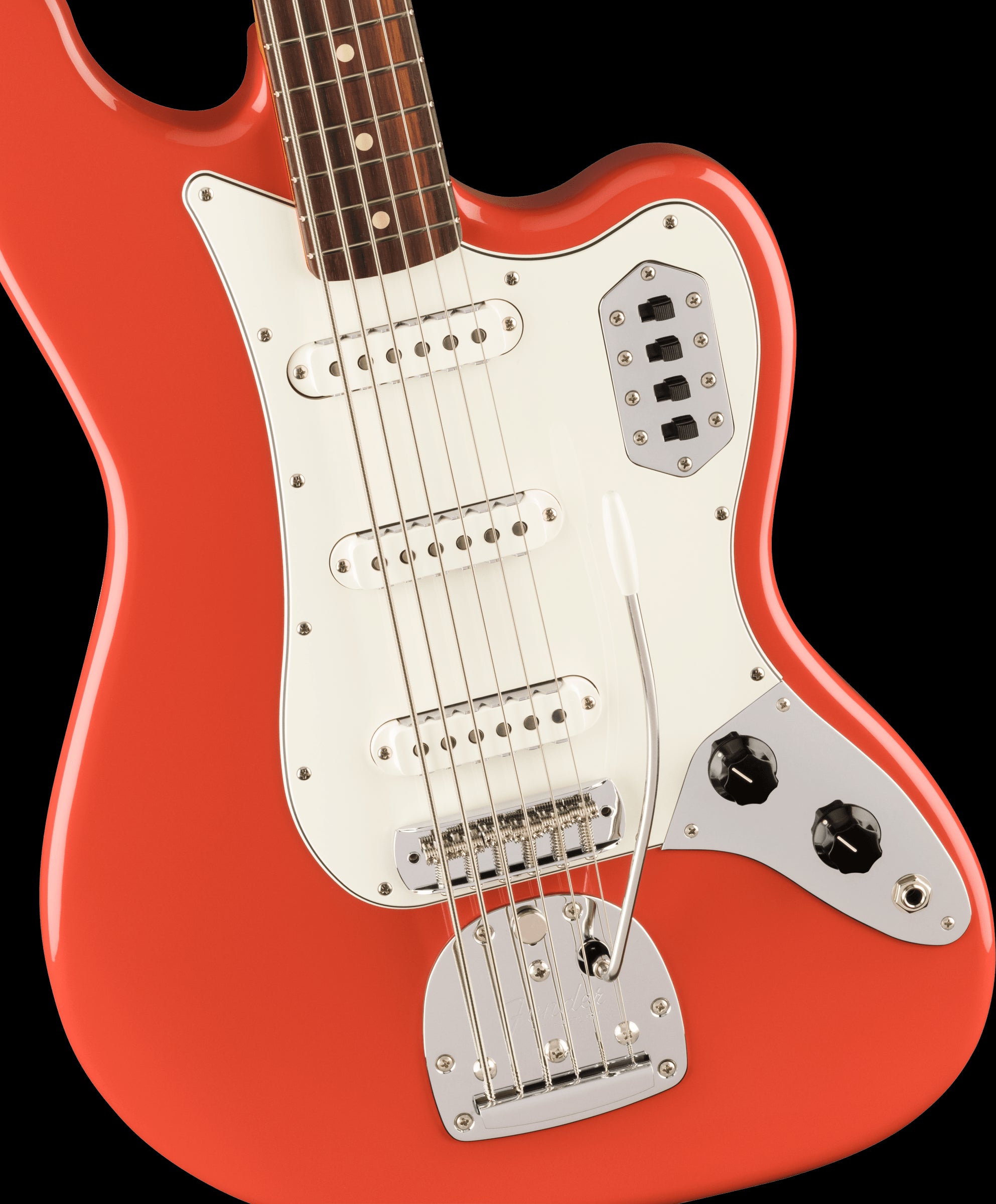 Fender Vintera II 60s Bass VI Bass Guitar with Rosewood Fretboard - Fiesta Red