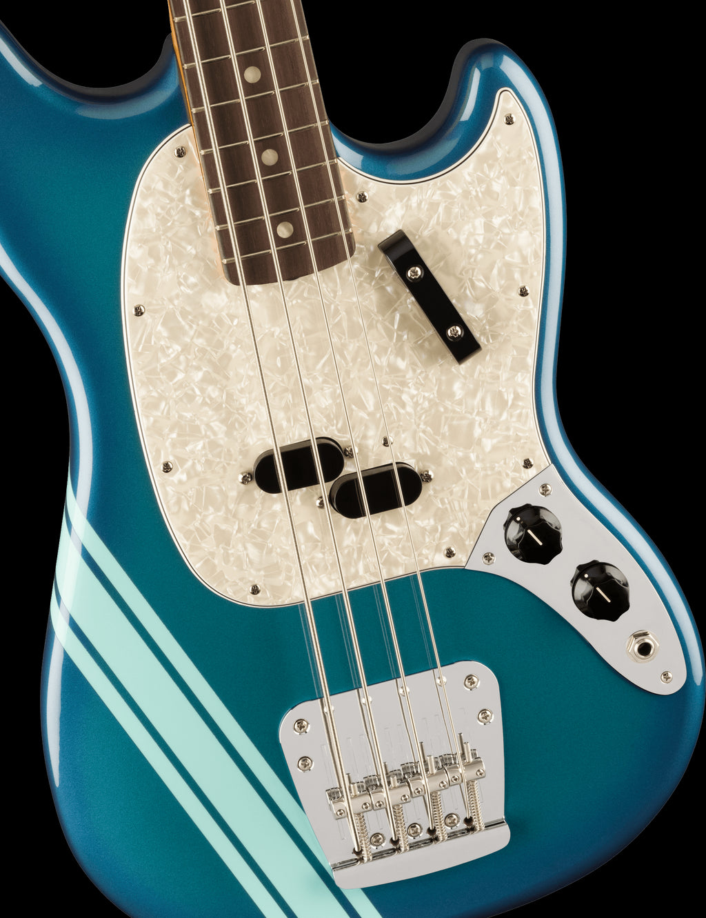 Fender Vintera II 70s Mustang Bass Guitar w/Rosewood Fretboard - Competition Burgundy