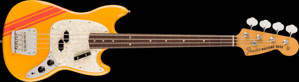 Fender Vintera II 70s Mustang Bass Guitar w/Rosewood Fretboard - Competition Orange
