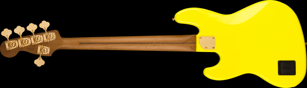 Fender MonoNeon Jazz Bass V w/Maple Fretboard - Neon Yellow