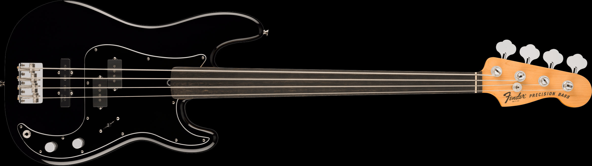 Fender Tony Franklin Fretless P Bass w/Ebony Fretboard - Black